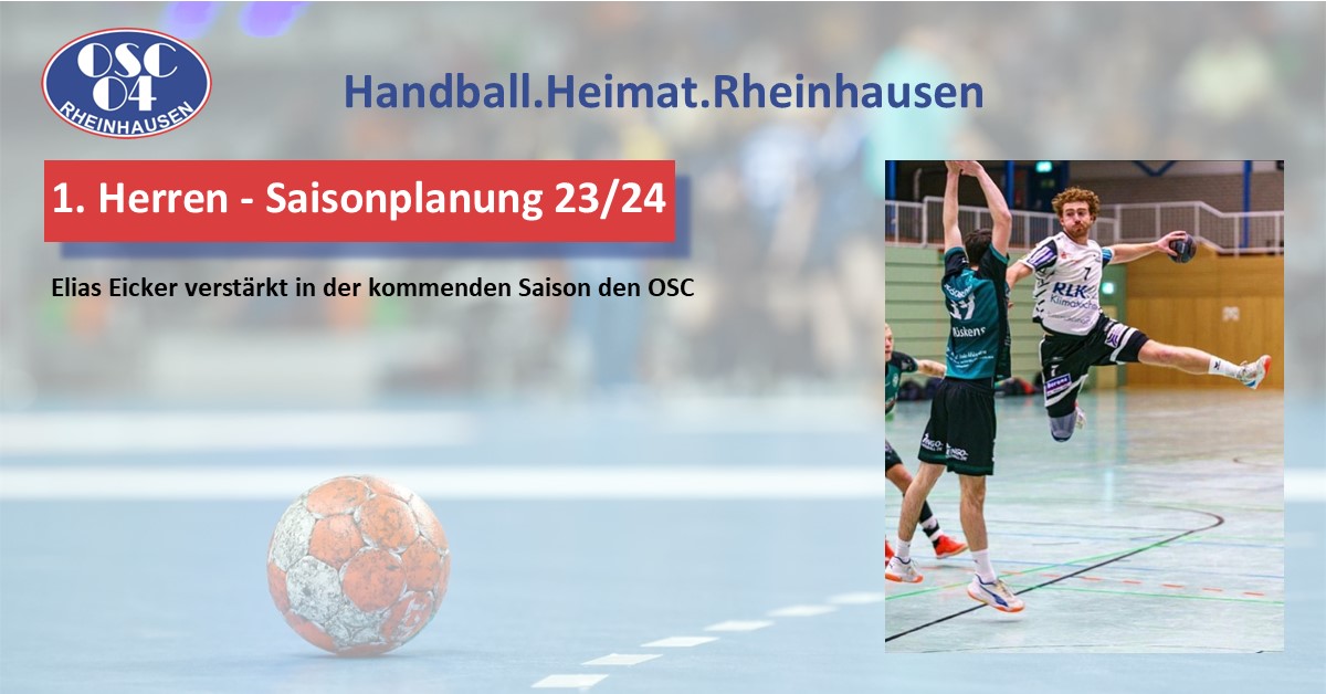 1 Herren Weitere Neuverpflichtung OSC Handball Heimat Rheinhausen