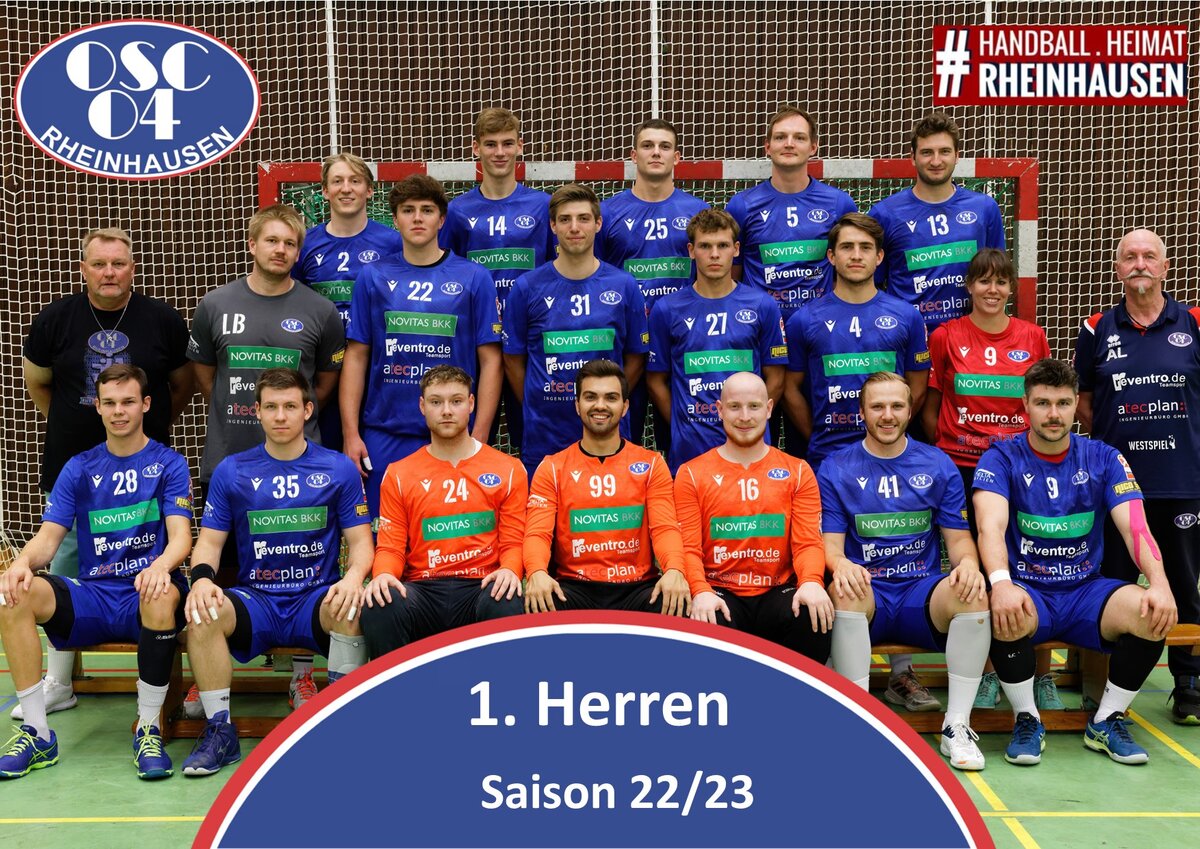 1. Herren OSC HC Gelpe/Strombach 2428 (1514) OSC Handball